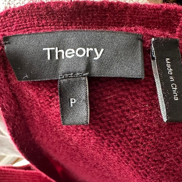 Theory Mini Knit Dress in Burgundy - Picture 7 of 9